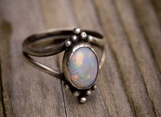 Vintage Opal Ring, Opal Ring Vintage, Inexpensive Jewelry, Bones Bracelet, Metal Smithing, Crafts Jewelry, Diy Crafts Jewelry