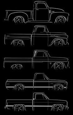 the evolution of the chevrolet truck poster