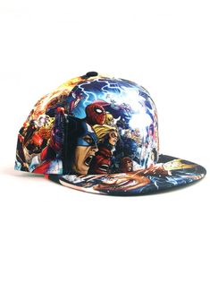 Marvel Comics NEW ERA AVENGERS VS. X-MEN 59fifty Custom Fitted Hat Size 7 1/4 New With Tag Marvel Comics New Era Avengers Vs. X-Men 59fifty Custom Fitted Hat. Produced exclusively by New Era in 2012. Size 7 1/4. This Marvel Comics themed Custom Fitted Hat features all-over full-color screen-printed Avengers Vs. X-Men art by Jim Cheung. A raised and embroidered Marvel logo on the back. A black under-visor. The New Era flag at wearer's left side. The interior includes branded taping and a moisture absorbing sweatband. Produced by New Era Cap Company... designed from the inside out. New Era, originators of the true fitted. It is a must for your collection. Check out our other auctions for more rare Marvel items and collectibles! It has never been worn or handled and comes to you in perfect co X Men Art, Jim Cheung, Custom Fitted Hats, Marvel Logo, New Era Cap, New Era 59fifty, Fitted Hat, Fitted Hats, Hat Sizes