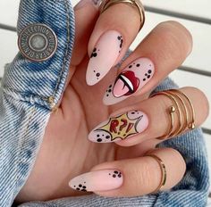 Pop Art Nails, Edgy Nails, Cute Summer Nails, Summer Acrylic Nails, Funky Nails, Pretty Acrylic Nails, Dope Nails, Creative Nails