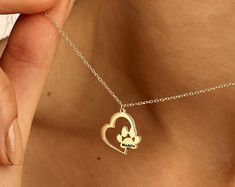 Heart Paw Prints Temporary Tattoo Choose Your Number of Paw Prints Dog Tattoo - Etsy Paw Heart, Pendant Necklace Gold, Gold Dipped, Gold Pendant Necklace, Link Necklace, Silver Rose Gold