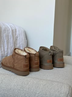 @loftbyloftet and @loftetdk on Instagram 📷  UGG Classic Ultra Mini - Antilope UGG Classic Ultra Mini - Chestnut Ugg Ultra Mini Colors, Ugh Ultra Mini, Sand Uggs, Classic Short Uggs, Ugg Ultra Mini Outfit, Uggs Ultra Mini, Uggs Mini, Ultra Mini Uggs