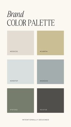 the brand color palette for interior design