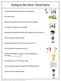 7+ Free Community Outings Printables Life Skills - Speech Therapy Store Living Skills Worksheets, Aba Activities, Social Skills Training, Social Story, Math Measurement, Community Living