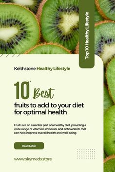 "Fuel your body with kiwi and 9 other superfruits! Packed with vitamins C, E, and fiber, kiwi boosts immunity, aids digestion, and supports glowing skin. Add these fruits for a health upgrade! #KiwiPower #Superfruits #HealthyEating" Belly Fat Loss Workout, Weight Loose Tips, Fat Loss Diet, Best Fruits, Health And Fitness Tips, Keto Diet Plan, Home Health, Dental Health, Diet And Nutrition