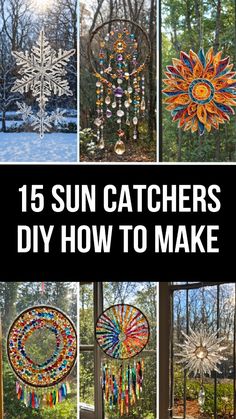 Discover how to make beautiful sun catchers with these easy DIY ideas! Perfect for beginners, our step-by-step guide will show you how to create stunning sun catchers using everyday materials. Whether you're looking to add a touch of color to your windows or create unique gifts, these projects are ideal for anyone who loves crafting. Get inspired and start your DIY sun catcher journey today! Diy Sunroom Decor, Wind Chime Ideas Diy, Diy Dream Catcher With Beads, Crafts For Hippies, How To Make A Suncatcher With Beads, Patio Crafts Diy, Crafts With Outdoor Materials, Sun Catcher Beads Diy, Creative Decorating Ideas For The Home