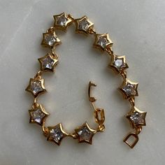 length: 20cm available in 4 colours material: 18k gold plated on brass Gold Jewelry Stack Bracelet, Gold Bracelet Stacks, Bracelet Ideas Gold, Bracelet Stack Ideas, Stars Bracelet, Jewelry Closet, Cool Jewelry, Bracelets Gold