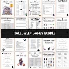 the halloween games bundle is shown here