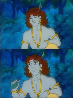 the princess from disney's beauty and the beast is shown in two different frames