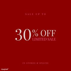 the 30 % off sale is now on