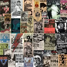 an image of many different types of posters