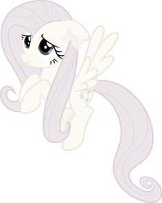 a white pony with long pink hair and big eyes