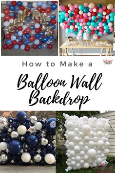 how to make a balloon wall backdrop