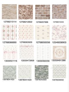 different types of wallpapers in various sizes and colors