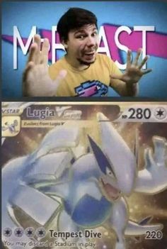 the pokemon trading card has been altered to look like it's being used as an advertisement