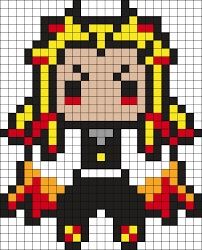 Chibi Genshin, Anime Pixel, Hamma Beads, 8bit Art, Images Kawaii, Diy Perler Bead Crafts