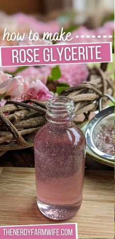 Natural Skincare Recipes, Herbal Remedies Recipes, How To Make Rose, Rose Recipes, Herbal Recipes, Natural Healing Remedies, Diy Body Care, Diy Cosmetics, Diy Body