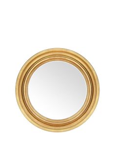 a round mirror is shown against a white background