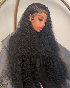 Alipearl Hair Provides Pre Plucked Long Curly Lace Front Wig High Quality Long Hair Wigs 24-38 Inches Glueless Lace Wig Curly Real Human Hair Wigs Hd Frontal Wig, Black Curly, Deep Wave Hairstyles, Curly Lace Front Wigs, Dope Hairstyles, Hair Laid, Front Lace Wigs Human Hair, Frontal Wig, Baddie Hairstyles