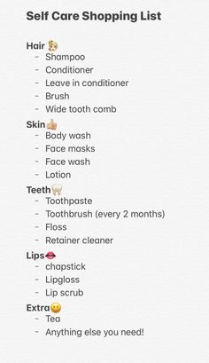 Shower Steps For Women, Daily Hair Care Routine Steps, Selfcare Shopping List, Good Hygiene For Women Tips, Hygiene Essentials List, Self Care Shopping List, Self Care Shopping, My Hygiene