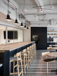 Black Canal SoHo Studio Light from Barn Light Electric Steel Beams Interior, Marugame Udon, Cafeteria Design, Office Concept, Room Concept, Barn Light Electric, Loft Light, Modular Construction, Office Space Design