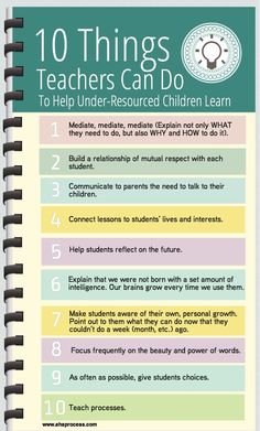 the ten things teachers can do to help children learn