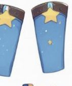 two blue and yellow toothbrush holders with gold stars on the top one is empty