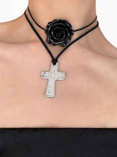 The choker trend is making a comeback and we’re here for it. Featuring a stunning black rose pendant hand strung alongside black leather cord, the 'CHLOE' is bound to have all eyes on you. Wear on its own or stack with our 'ISABEL' choker to easily dress up any look! Made with a black acrylic flower pendant, black leather cord, and 18K gold clasp and chain. 12" inches in length + 3" extension chain. Handmade with love in Los Angeles. Lavender Butterfly, Cord Choker, Multi Pendant, Acrylic Flower, Rose Pendant, 8 Ball, City Of Angels, Acrylic Flowers, Creating Jewelry