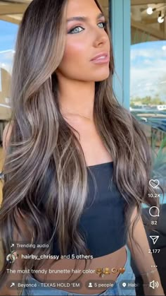 Brown Batter Brunette, Brownie Batter Brown Hair, Balayage Brownie Batter, Brownie Batter Brunette Hair, Brownie Batter Balayage, Brownie Batter Hair, Brownie Batter Hair Color, Brown Hair Looks, Brunette Hair With Highlights