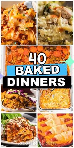 Baked Dinner Ideas, Easy Meals Dinner, Baked Dinners, Easy Oven Dinners, Warm Meals, Baked Dinner Recipes, Easy Meals For Two, Oven Baked Recipes, Baked Dinner