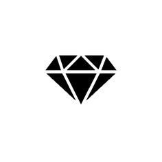 a black and white diamond logo