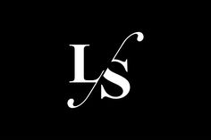 the letters l and s are white on black