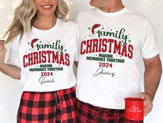 Christmas Matching Family Shirts, Custom Family Christmas 2024 Shirt, Christmas Pajamas, Holiday Family T-shirts, Xmas Festive Mom Dad Kids, Christmas Crew Shirt, Personalized Matching Family Christmas Shirts, Matching Pajamas, Daddy Mama Baby Matching Outfit, Christmas Crew Squad Tshirt 2024 Celebrate the holidays in style with our matching family Christmas shirts! Perfect for cozy Christmas pajamas or festive gatherings. Available in a variety of sizes for the whole family, including daddy, mama, and baby. Create your own Christmas crew with this fun and stylish Christmas 2024 design! Hello and a warm welcome to FreyCustomTees! 🌻 Printing Technique: DTG (Direct-to-Garment) DTG Printing Features: High-Quality Prints: Produces sharp, detailed, and vibrant designs. Soft Feel: The ink is ab Family Christmas Pjs, Christmas Pjs Family, Family T Shirts, Matching Family Shirts, Personalized Matches, Christmas Matching, Outfit Christmas, 2024 Design, Family Shirts Matching