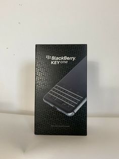 the blackberry keyone box is open and ready to be used on its own device