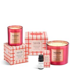 Transform your home for the festivities with the NEOM Christmas Wish Essential Oil Blend. Created in collaboration with NEOM’s charity partner, the Mental Health Foundation, each Christmas gift box features a wellbeing toolkit for an extra touch of care.  This essential oil blend offers an enticing medley of citrusy mandarin, spicy cinnamon and luxurious tonka bean, awakening the senses with the joyful aromas of Christmas. Inhale and enjoy the rich infusion of fragrant oils, created to inspire a Christmas Fragrance, Candle Types, 3 Wick Candle, Christmas Wish, London Christmas, Natural Christmas, Essential Oil Blend, 3 Wick Candles, Wick Candle