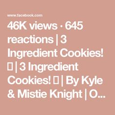 46K views · 645 reactions | 3 Ingredient Cookies! 🍓 | 3 Ingredient Cookies! 🍓 | By Kyle & Mistie Knight | One egg right into your cool
whip and then all of that goes into our bowl. Just into the
entire tub of Cool Whip into your bowl. Now, you're going to
take one whole box of strawberry supreme cake mix.
Dump that right in. Give it a little spank. Perfect. Cannot
wait to show you all this one. Look at that y'all. We got a
nice gooey batter. That's going to be perfect and now we
need some powdered sugar. You're just going to take a few
scoops of powdered sugar. Put them into a bowl because we're
going to be forming cookies and then dipping em into that
sugar. Give me a little bit of a spray just so it doesn't.
Okay. Don't play by the face. Okay. Okay. That keeps it from
sticking on your