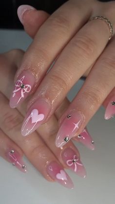 Stone Nails, Graduation Nails, Pink Nail Art, Blush Nails, White Nail, Trendy Nail Design, Amazing Photo, Pink Acrylic Nails