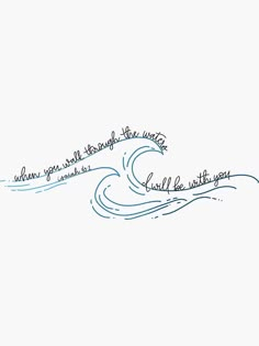 a drawing of a wave with some writing on it