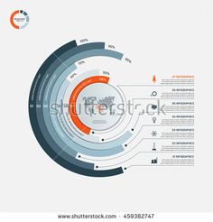 modern info graphics design with circles and arrows for your business presentation or workflowe