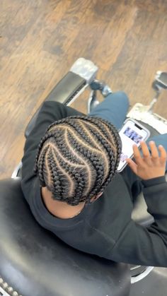 PHILLY BRAID ARTIST | Crystal | Tony let’s me do what I want, so I BRAID braid 😈😈 @braided__ collage challenge… | Instagram Mens Hair Ideas, Men Knotless Braids, Boy Braid Hairstyles, Braided Men’s Style, Full Head Braids, Braids Hairstyles Men, Braids Men Black, New York Braids Men