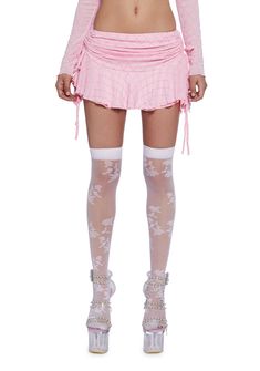 base|pink Spring Mesh Mini Skirt, Mesh Mini Skirt For Spring, Fitted Mesh Mini Length Bottoms, Pink Mesh Bottoms For Spring, Fishnet Style, Better With You, Sassy Outfit, Sugar Thrillz, Clothing Cute