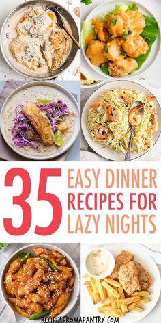 25 easy dinner recipes for lazy nights