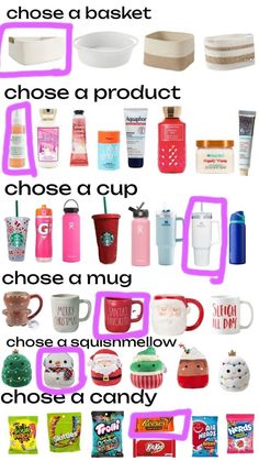 an image of different types of cups and containers