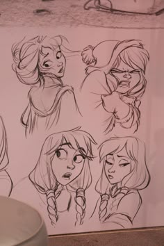 Anna Concept Art, Emotions Drawing, Glen Keane, Drawing Eyes, Disney Sketches, Disney Concept Art, Frog Prince, Drawing Faces