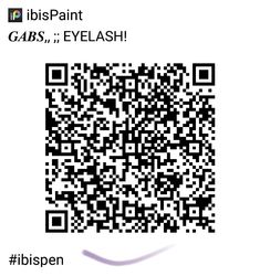 a qr code for the ibispaint g4b5s, evelash