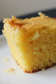 a piece of cake sitting on top of a white plate