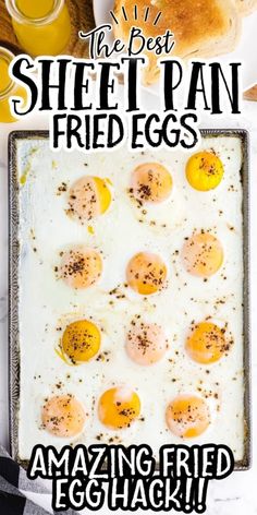 the best sheet pan fried eggs are amazing and easy to make