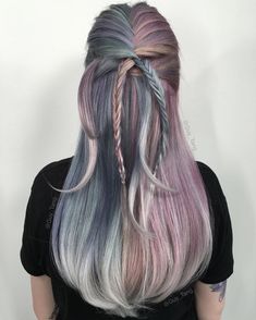 @hairbesties_ this is still one of my favorites❤️I don't know what to say but I am super excited about watching @supergirlcw season2… | Instagram The Fairest Of Them All, Guy Tang, Fairest Of Them All, Braided Ponytail Hairstyles, Bright Hair, Hair Color Dark, Mermaid Hair, Braided Ponytail, Cool Hair Color