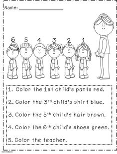 a printable worksheet for children's numbers and their names to help them learn