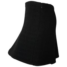 CLASSIC Chanel black tweed mini skirt. This skirt is a such a staple/classic edition to your wardrobe. New with tags, never been worn. Size 36 Retails for over $1500 Black Tweed Skirt, Michael Kors Runway, Chanel Skirt, Classic Chanel, Gold Skirt, White Maxi Skirts, Azzedine Alaia, Wool Mini Skirt, Tweed Mini Skirt